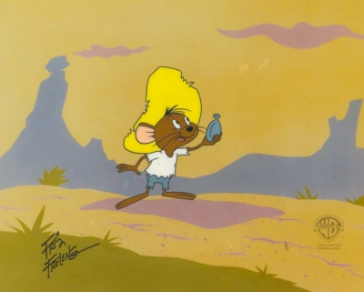 Speedy Gonzales 1/1 cel with drawing