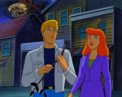 Fred and Daphne original cel and background