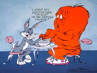 In-ter-esting People Gossamer and Bugs Bunny